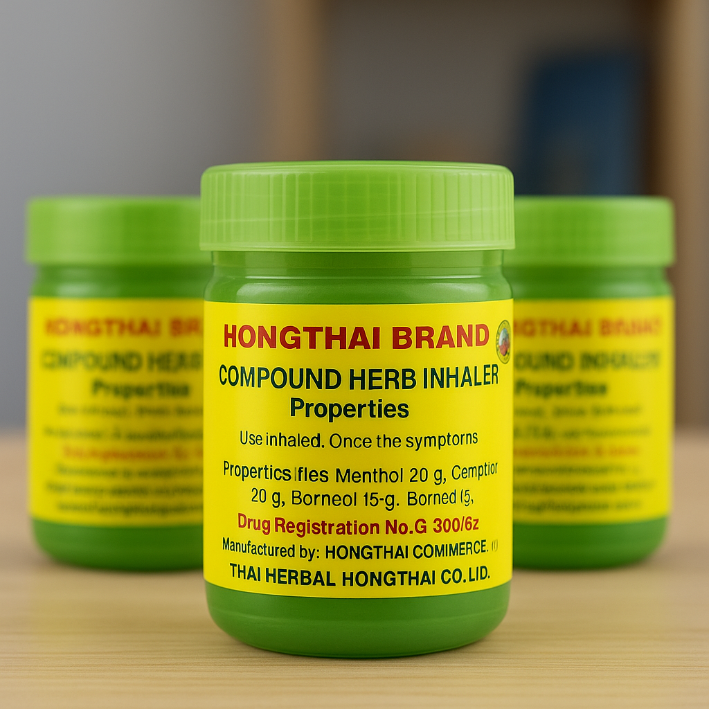 Inhalador Hierbas Tailandesas Hong Thai verde